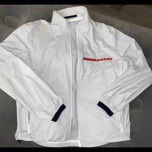 AUTHENTIC Prada Jacket! White Nylon size SMALL!